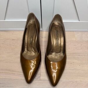 Saint Laurent Brown Patent Leather Heels